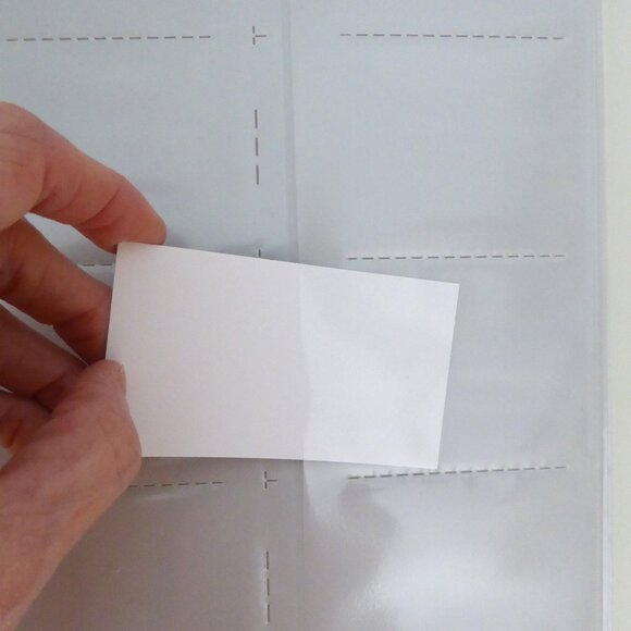 NEW 500 BUSINESS CARD RINGED BINDER CARD HOLDER SLEEVES & TABS JAPAN - Picture 6 of 12